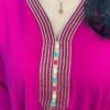 Caftan Marocain rose fuchsia Élégance Chic et Raffiné