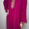 Caftan Marocain rose fuchsia Élégance Chic et Raffiné
