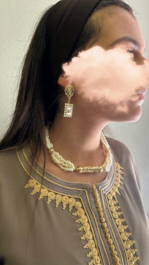 Caftan gris argenté