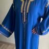 Caftan bleu royal brodé