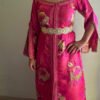 🌸 Caftan “Rose Majesté” – Élégance Fuchsia & Or