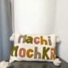✨ Coussin personnalisé “Machi Mochki” – Pièce unique fait main